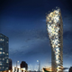 Illustration for article titled Squeezed skyscrapers base is so thin that it seems like it may fall